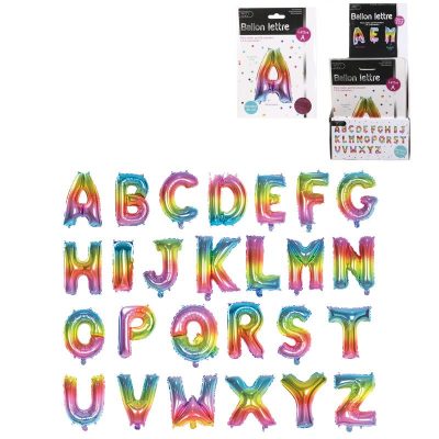 Ballon aluminium lettre 35cm