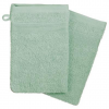 Gant-toilette x2 vert celadon