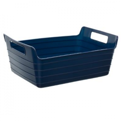 Panier souple 2 anses marine