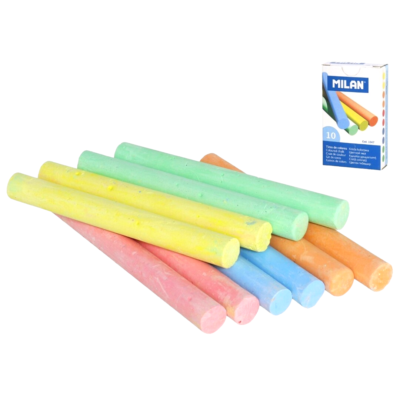 Boîte de 10 craies de couleurs