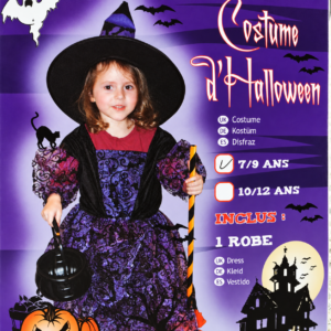 Emballage de costume de sorcière enfant