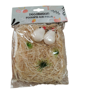 Décoration Poussins sur Paille