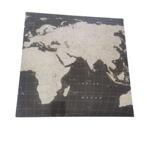 Toile Carte du Monde