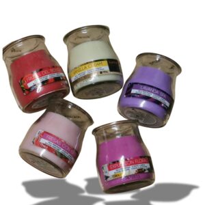 Bougies parfumées en verre