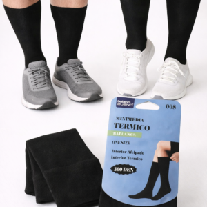 Chaussettes mi-mollet thermiques unisexes – intérieur thermique 300 DEN